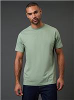 BURTON Sage Green Plain Crew Neck T-Shirt M