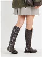 JD WILLIAMS Leather Knee High Riding Boot Extra Wide Fit 7