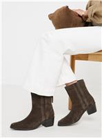 JD WILLIAMS Leather Heeled Ankle Boots Extra Wide Fit 5
