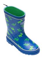 REGATTA Mudplay III Junior Wellies Blue Dinosaur 8 Infant