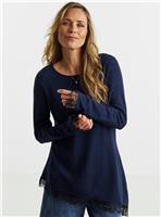 JD WILLIAMS Soft Touch Crew Lace Asyhem Top 26