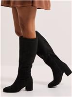 DOROTHY PERKINS Keely Round Toe Medium Block Heel Knee High Boots 7