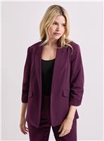 DOROTHY PERKINS Ruched Sleeve Blazer 12