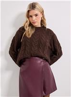 DOROTHY PERKINS Cable Knit Crew Neck Jumper S
