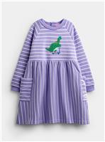 JOJO MAMAN BB Skating Dinos Jersey Dress Mid Purple 2-3 Years