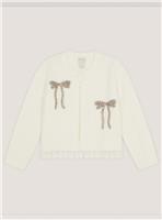MONSOON Embellished Bow Cardigan 9-10 years