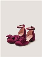 MONSOON Bow Velvet Two Part Heels 4