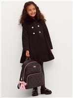 MONSOON Faux Fur Collar Double Breasted Coat 5-6 years