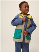 MONSOON Water Resistant Colourblock Rain Jacket 11-12 years