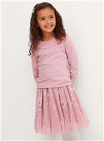 MONSOON Embellished Top and Mesh Skirt Set 3-4 years