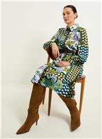 WALLIS Mixed Floral Relaxed Shirt Dress 8