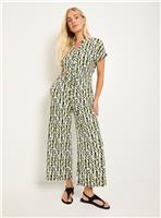 WALLIS Petite Palm Jersey Drawstring Jumpsuit 18