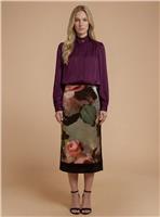 OASIS Satin Back Crepe Funnel Neck Jacket 12