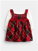 JOJO MAMAN BB Tartan Baby Dress and Body Set Bright Red 3-6 months