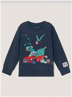 MONSOON Dinosaur Print Christmas Jumper 2-3 years