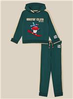 MONSOON Snow Club Penguin Hoodie & Joggers Set 7-8 years