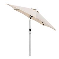 Harbour Housewares Tilting Garden Parasol - Natural