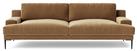 Swoon Almera Velvet 3 Seater Sofa - Biscuit