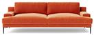 Swoon Almera Velvet 3 Seater Sofa - Burnt Orange