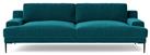 Swoon Almera Velvet 3 Seater Sofa- Kingfisher Blue