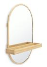 Innova Bamboo Mirror Shelving Unit - Natural