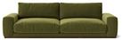 Swoon Denver Velvet 4 Seater Sofa - Fern Green