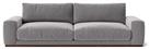 Swoon Denver Velvet 4 Seater Sofa - Silver Grey