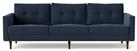 Swoon Berlin Fabric 4 Seater Sofa - Indigo Blue
