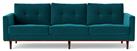 Swoon Berlin Velvet 4 Seater Sofa- Kingfisher Blue
