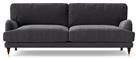 Swoon Charlbury Velvet 3 Seater Sofa - Granite Grey