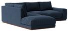 Swoon Denver Fabric Left Hand Corner Sofa - Indigo Blue