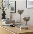 Argos Home Ombre Glass Table Lamp - Nickel