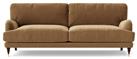Swoon Charlbury Velvet 3 Seater Sofa - Biscuit