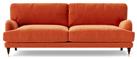 Swoon Charlbury Velvet 3 Seater Sofa - Burnt Orange