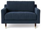 Swoon Rieti Fabric Cuddle Chair- Indigo Blue