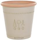 Terrastyle 33cm Plastic Brown Boxwood Pot