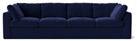 Swoon Seattle Velvet 4 Seater Sofa - Ink Blue