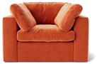 Swoon Seattle Velvet Armchair - Burnt Orange