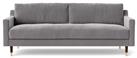 Swoon Rieti Velvet 3 Seater Sofa - Silver Grey