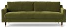 Swoon Rieti Velvet 3 Seater Sofa - Fern Green