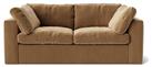 Swoon Seattle Velvet 2 Seater Sofa - Biscuit