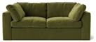 Swoon Seattle Velvet 2 Seater Sofa - Fern Green