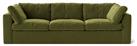 Swoon Seattle Velvet 3 Seater Sofa - Fern Green