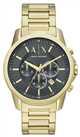 Armani Exchange Men's Gold Strap Grey Dial Bracelet Watch