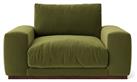 Swoon Denver Velvet Cuddle Chair - Fern Green