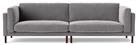 Swoon Munich Velvet 4 Seater Sofa - Silver Grey