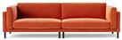 Swoon Munich Velvet 4 Seater Sofa - Burnt Orange