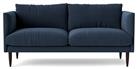 Swoon Luna Fabric 2 Seater Sofa - Indigo Blue