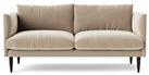 Swoon Luna Velvet 2 Seater Sofa - Taupe
