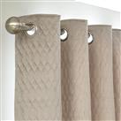 Argos Home Pinsonic Fully Lined Eyelet Curtain - Taupe
